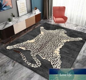 Hochwertiger Leoparden-Teppich, moderne, minimalistische Wohnzimmer-Couchtischdecke, rechteckige Vollsamt-Schlafzimmer-Nachttischdecke