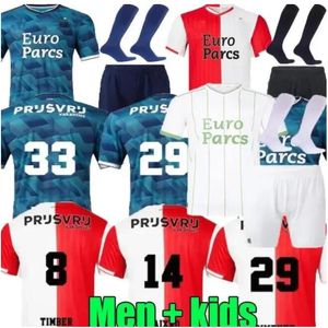 23 24 25 Feyenoords KOKCU Soccer Jerseys away Gimenez Danilo 2023 2024 2025 Home TRAUNER men kids kit HARTMAN GIMENEZ PAIXAO TAABOUNI TIMBER RED football shirt