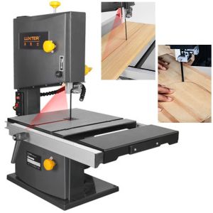 Joiners 9 -tums bandsågning hine 8 tums träbearbetningstråd såg 350/550W jig såg 220v skrivbord 85/89mm skärverktygsmetall bord såg adj230