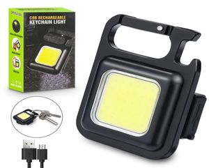 Mini El Feneri Anahtarlık LED Işık Cep Çalışması Yüksek Güç El Fenerleri Su Geçirmez USB Ücreti Küçük Tirbuşon 2207132549057