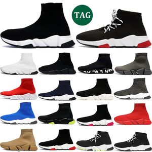 Designer strumpor skor avslappnad plattform män mens kvinna löpare sneaker svart strumpskor kvinnor sneakers