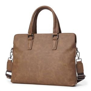 2024 Luxury Briefcase for Man Leather Tote Handbag Laptop Computer Shoulder Cross Office Business Messenger Crossbody Bag Male Designes Boys handbag purses