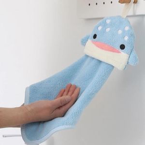 Towel Thicken Soft Bathing Quick Drying Coral Velvet Hanging Hand Microfiber Kitchen Supplies Cleaning Cloth