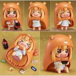 Anime Manga Motoba Kirie Nanan ebina estatuetas Anime House Umaru linda menina travessa Modelo Boneca conjuntos de brinquedos de garagem com mesa de PVC colecionáveis 240319