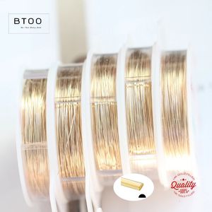 14K Gold Filled Half Round Wire One Meter Half Hard Gold Filled Beading Wire Handmade DIY Jewelry Making Findings Accessories 240315