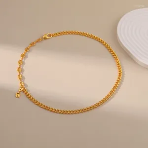 Choker CCGOOD Cuban Chain Halsband Guldpläterad högkvalitativ metallhalsband för kvinnor män hiphop smycken mode tillbehör