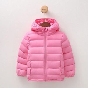 Down Coat Winter Jacket For Girls 2024 Autumn Children's Clothing Light tunna små pojkar och baby kort