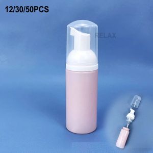 Removers 12/30/50pcs Pink Empty Plastic Foamer Pump Bottle Cosmetic Eyelash Bottle Soap Dispenser Foam Bottle Lashes Cleanser Wholesale