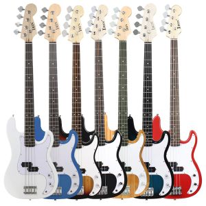 Gitar 4 String Bas Gitar 20 FRETS Maple Vücut Elektrik Bas Guitarra Bag kayış amfi tuner gerekli gitar parçaları aksesuarları