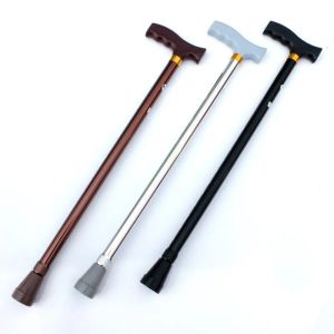 Sticks NEUE 2023 Outdoor Dicken Aluminium Teleskop Cane Einstellbare Höhe Alten Mann Spazierstock Rutschige Sticks Eldery Wandelstok