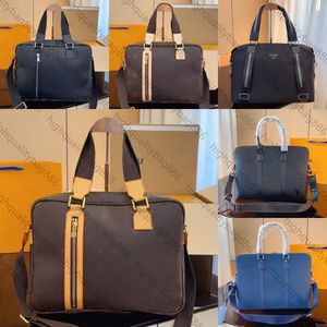 Heiße Designer-Tasche Designer-Laptoptasche Männer Frauen Aktentasche Mode tragbare alte Blumen Druck Leinwand Leder Handtasche Umhängetasche Umhängetasche