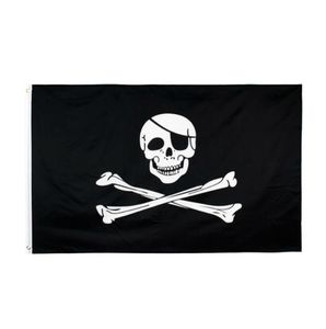 Creepy Ragged older jolly roger Skull Cross bones Pirate Flag Direct Factory 100 Polyester 90X150cm 3x5fts9269293