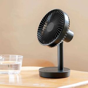 Elektrik Fanları Masaüstü Fan Şarj Edilebilir Küçük Taşınabilir Klima Ekipmanı Otomatik Dönüş Fan 3 Hızlı Rüzgar Ev Ofisi için Sessiz 240319