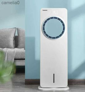 Electric Fans 220v Air Conditioning Fan Refrigerator Air Conditioner Household Leafless Fan Small Mobile Water-cooled Air ConditionerC24319