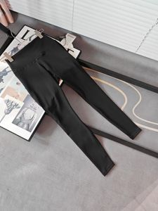 Lu Lemen lycra tessuto pantaloni da yoga a colori solidi outfit lady sports ladies pantaloni a vita alta ragazza che gestisce leggings pantaloni sportivi all'aperto