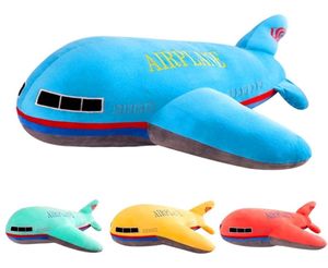 New 40cm 50cm 60cm Large Size Simulation Airplane Plush Toys Kids Sleeping Back Cushion Soft Aircraft Stuffed Pillow Dolls Gift 201441667