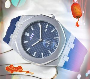 Una persona di marca Affari Casual da uomo Quadrante grande Orologio automatico Data Ora Tavolo Gomma Fascia in acciaio inossidabile Orologio al quarzo Business Super Diving Bracciale da nuoto Orologi Regali