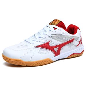 Stövlar nya professionella bordtennisskor män kvinnor anti slip badminton skor för män andas röda lättvikt tränande sneakers