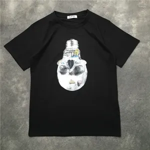 Мужские футболки, новинка 2024, мужская футболка с лампочкой в стиле хип-хоп, скейтборд, уличные хлопковые футболки, футболка Kenye S-XXL # K19