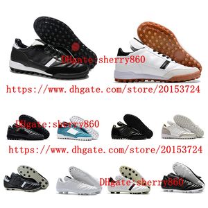 Mens Soccer Shoes Mundiales Teames Astroes - Black/White Cleats Copaes FG Made in Germany Football Boots Scarpe Calcio Ankomst