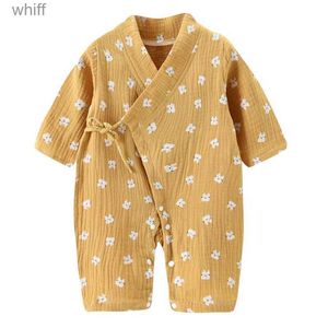 Rompers Baby Clothes Newborn Jumpsuit Girls Boys Muslin Cotton Long Sleeve Romper 0-24MC24319
