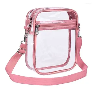 Bolsa de ombro feminina bolsa transparente pvc mensageiro bolsa crossbody bolsa tote