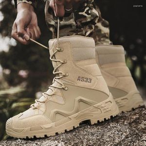 Sapatos de fitness botas táticas militares dos homens treinamento esportivo do exército combate deserto escalada ao ar livre acampamento caminhadas tornozelo para homem