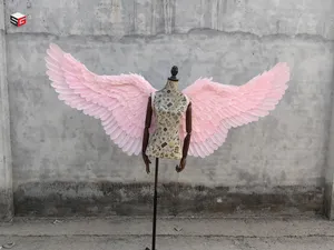 Adultos grandes asas de anjo rosa festa de aniversário foto tiro adereços estúdio decorações de parede acessórios