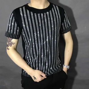 Men's T-Shirts 2023 Summer New Short sleeved Couple Style European and American Fashion Brand Ultra Thin T-shirt for Men J240319