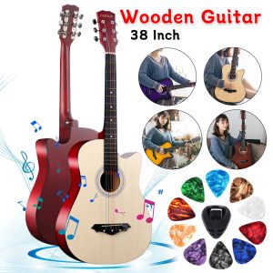 Gitarre, 38 Zoll, klassische Gitarre mit Starter-Set, Gigbag, Akustikgitarre, Holzgitarre, Musikinstrument für Erwachsene, Teenager, Anfänger