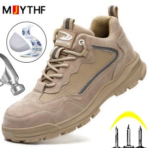 Bot yeni güvenlik ayakkabıları 6kv yalıtılmış elektrikli ayakkabılar keVlar dip anti darbe ve anti ponksiyon erkeklerin nefes alabilen iş güvenlik ayakkabıları