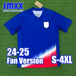 S-4XL JMXX 24-25 USA SOCCER JESSEY HOME AWATE ТРЕЕЕ МУЖЧИНА