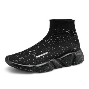 Shoes Summer Black Socks Sneakers Men Slip on Sports Shoes Man Flats Fashion Unisex Breathable 2023 Adult Casual Women shoe Large Size