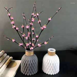 花瓶現代の花の模倣セラミックポット装飾ホームプラスチックファッションアレンジメントノルディックスタイル