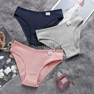 Women's Panties BANNIROU 3pcs Women Cotton Panties Underwear For Woman Lady Briefs Female Panties Lingerie Intimates Womens Underwear Cotton 240319