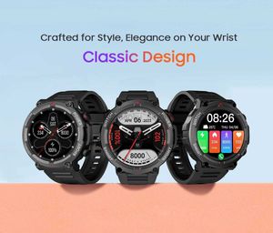 Wristwatches Blackview New W50 Smart Watch Waterproof Smart Watch New Version Mens Health and Fitness Tracking Watch For Women Bluetooth Rings 240319