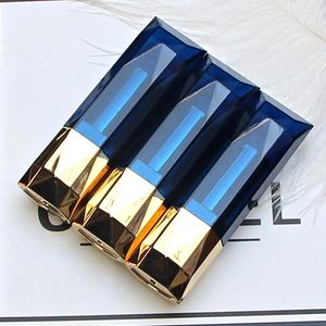 Storage Bottles Diamond Black Blue Empty Lipstick Tube Homemade DIY Lip Gloss Tubes Refillable Rouge Compact Containers 20pcs