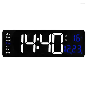 Wall Clocks 16-Inch LED Digital Display Clock Temperature And Humidity European Timer Countdown