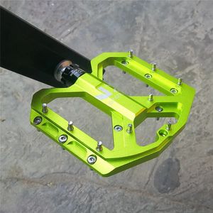 Enzo Flat Foot Ultralight Mountain Bike Pedals MTB CNC aluminium stopu uszczelnione 3 łożyska na rowerze