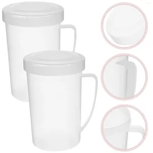 Wine Glasses 2 Pcs Milk Cup Plastic Soy Cups Tea Kettle Camping Coffee Tumbler Pp Microwave Household Heating