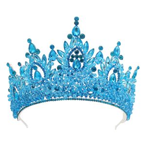 Tiaras artesanais de cristal, tiara de casamento, coroa de noiva para concurso feminino