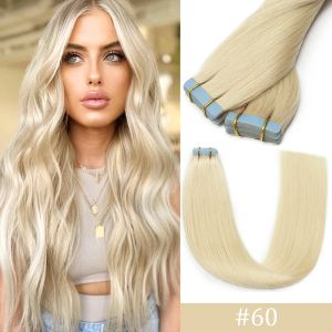 Extensions Natural Remy Tape In Hair Extensions Human Hair Seamless Skin Weft Virgin Hair Straight Remy Hair Invisible Adhesive Tape Hair