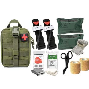Väskor Taktiska första hjälpen -satser EDC Survival Supplies Outdoor Emergency Molle Ifak Pouch Tourniquet Trauma Bandage Military Camping Gear