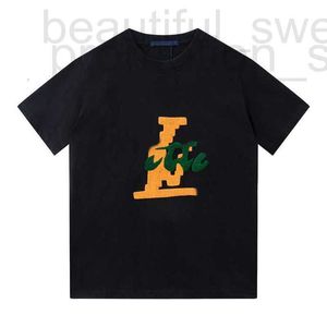 Herr t-shirts designer designer sommar paris tandborste hantverk broderi tryck kort ärm t skjortor bomullskvinnor broderad bokstavstryck tee 6o91 pzf1