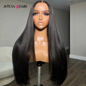 Synthetic Wigs 28 Inch Straight Lace Front Human Hair Wig Transparent HD 13x4 Lace Frontal Wig Human Hair Brazilian Wigs On Sale Raw Hair Wig 240328 240327