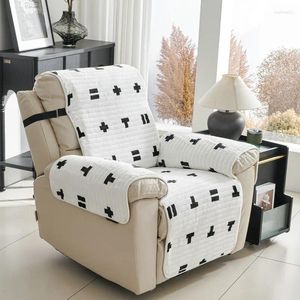 Capas de cadeira Sofá Lounge Slipcover Anti Slip Seat Almofada Plush All-Season Universal Single Seater Capa