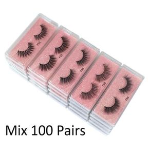 Cílios postiços cílios inteiros 3050100 pares 3d vison em massa natural feito à mão maquiagem eye9155540