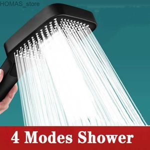 Bathroom Shower Heads High Pressure Large Flow Shower Head 4 Modes Big Panel Water Saving Spray Nozzle Massage Rainfall Shower Bathroom Accessories Y0319