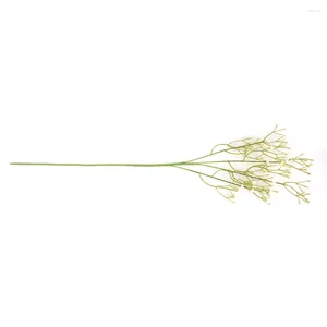 Flores decorativas durável prático flor artificial buquê de casamento de seda decoração ornamento gypsophila