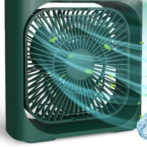 Elektriska fläktar Ny skrivbordsfläkt Electric Water Cooler Cooling Spray Jet Portable Air Conditioner Mini Fuktare Fan With USB Firidification Function 240319